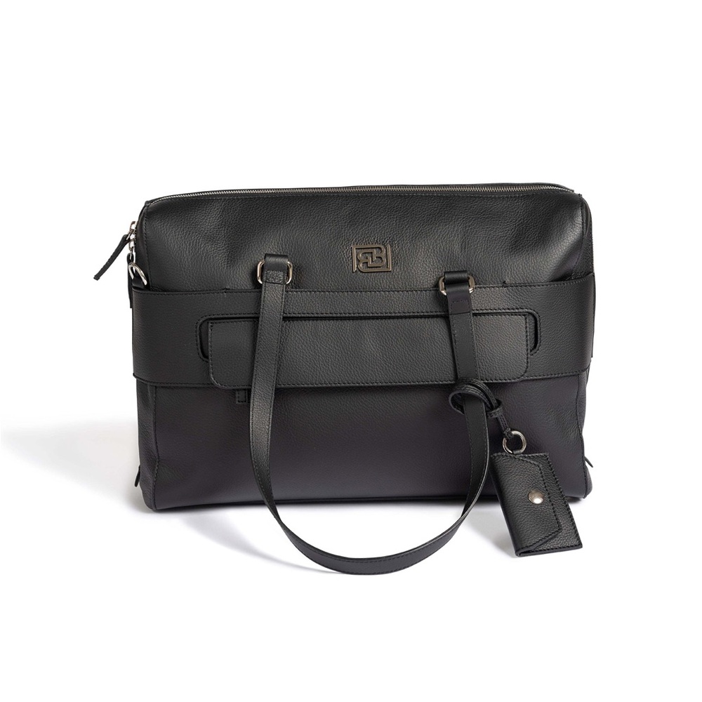 Women’s laptop / travel / organization leather bag (made in Italy)
